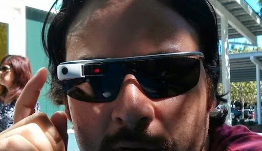 Picture of Javier Fadul wearing a pair of AR glasses